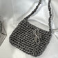 Ribbon Crochet Bag Small Grey [BOOYAH.MADE] [現貨]