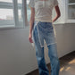 Washed Wide-Leg Jeans Size L [現貨]