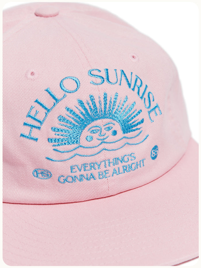 HELLO SUNRISE | Washed Arch Logo Cap Pink [BOOYAH.LIVING]