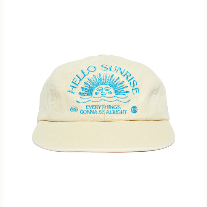 HELLO SUNRISE | Washed Arch Logo Cap Butter Yellow [BOOYAH.LIVING]
